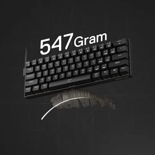 Redragon K617 HE Wired Hall-Effect Gaming Keyboard | Rapid Trigger, 60% Compact, RGB Lighting thumbnail 8