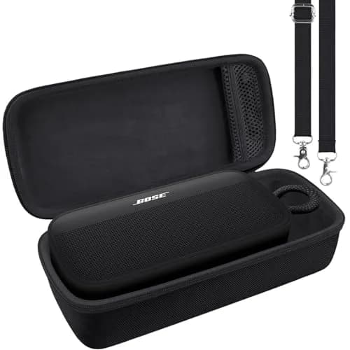 khanka Travel Case for Bose SoundLink Plus Portable Bluetooth Speaker, Black | Custom Fit, Waterproof, Shockproof thumbnail 2