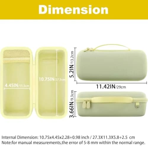 khanka Hard Case for Bose SoundLink Plus Bluetooth Speaker, Citrus Yellow | Protects Speaker & Accessories thumbnail 6