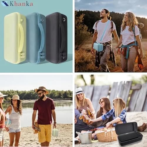 khanka Hard Case for Bose SoundLink Plus Bluetooth Speaker, Citrus Yellow | Protects Speaker & Accessories thumbnail 9