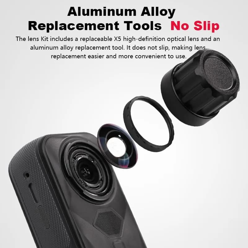 Jakoly Lens Replacement Kit for Insta360 X5 | Optical Glass Cover & Removal Tool, Easy DIY Repair thumbnail 4