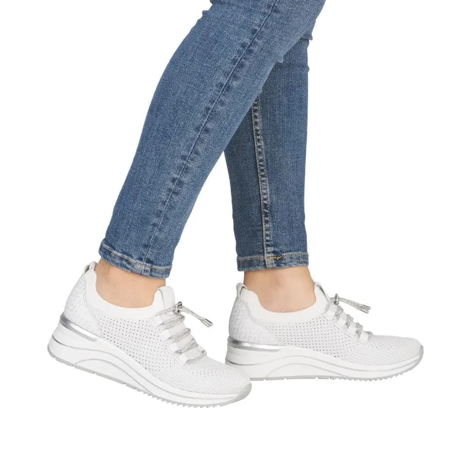 Remonte D0t18 White Women's Slippers | Extra Wide, Removable Insole, 11 US thumbnail 3