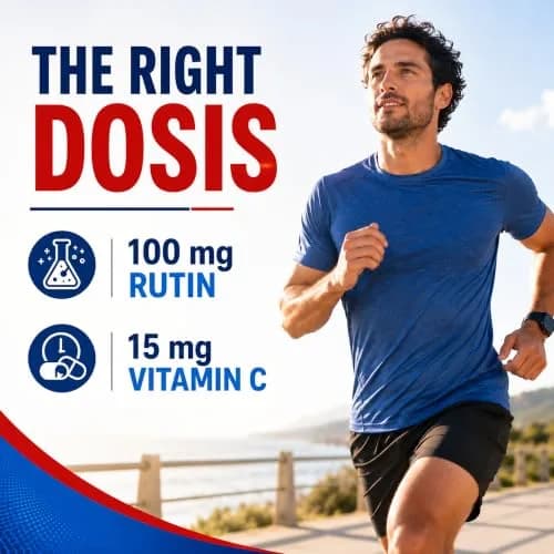 RUTASCORBIN Rutin & Vitamin C Tablets 50 Count | Immune & Circulation Support thumbnail 6