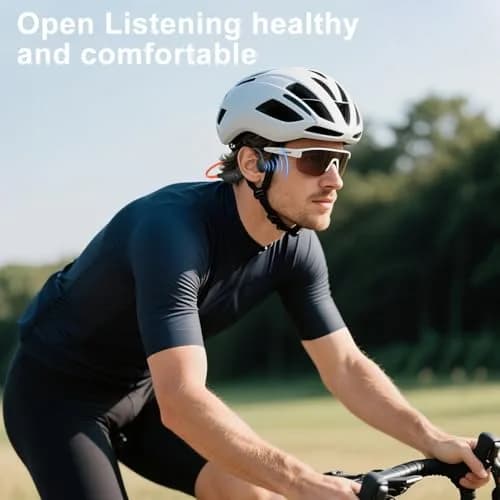 MZYQCY Open-Ear Wireless Earbuds Bluetooth 5.4 Headset with Mic, 15 Hours Playtime, IPX6 Waterproof, 29g Lightweight Orange thumbnail 7