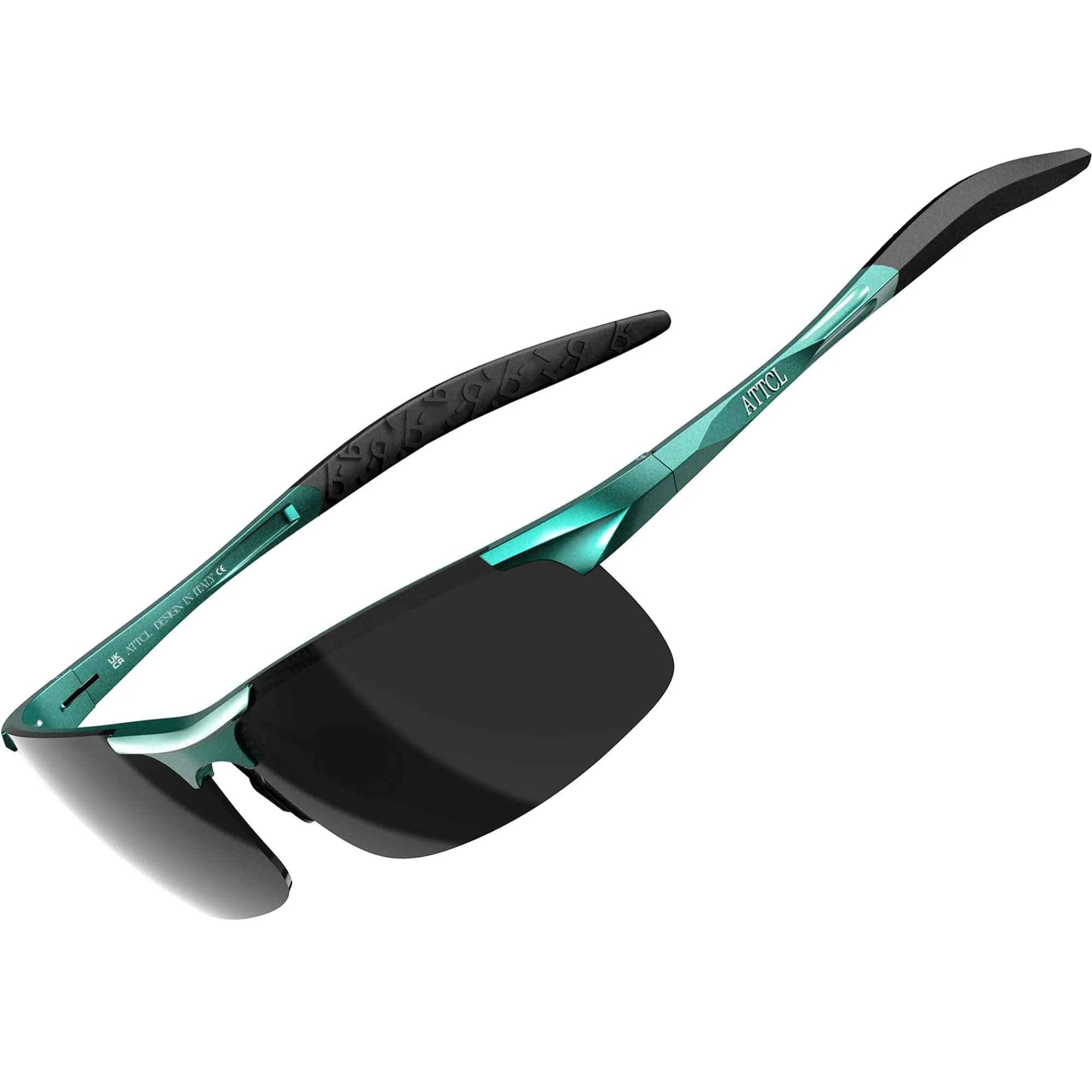 ATTCL Polarized Sports Sunglasses for Men - 2026-Bay-Blue-Grey / Non-Mirrored Lenses, 64mm Lens Width - main product image