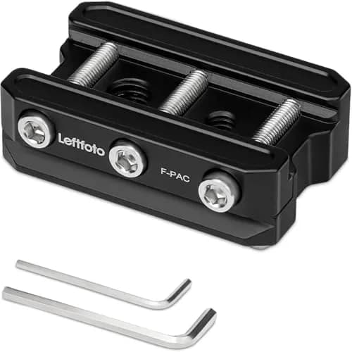 Leftfoto Picatinny Arca-Swiss Rail Clamp, Dual System, Safety Stops | Quick Lock, Aluminum CNC, 4 Stop Screws thumbnail 9