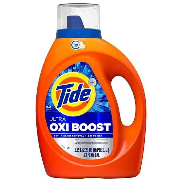 Tide Ultra Oxi Boost Liquid Laundry Detergent 2160ml (73 fl oz) | Powerful Stain Removal & Odor Elimination