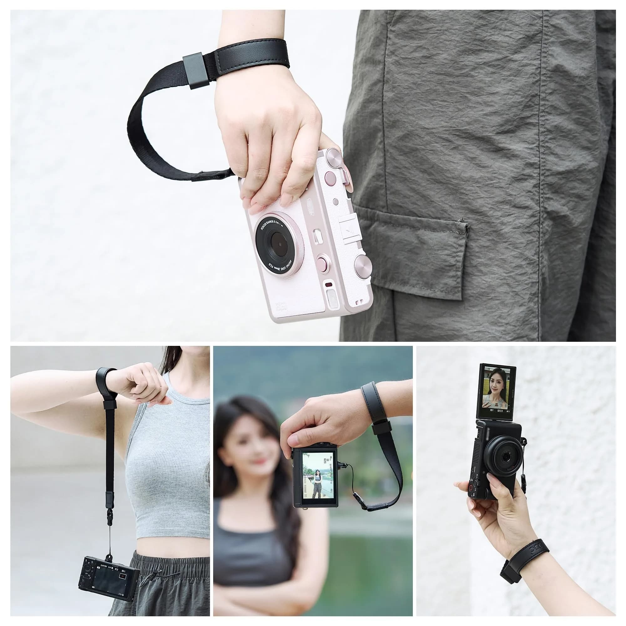 Kiorafoto Mini EVO Strap, Adjustable Nylon Camera Hand Wrist Strap Lanyard with 1/4"20 & Quick Release (Black) - view 7