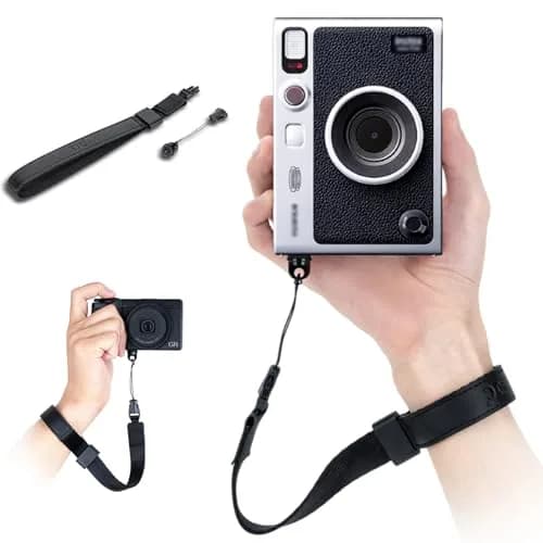 Kiorafoto Mini EVO Strap, Adjustable Nylon Camera Hand Wrist Strap Lanyard with 1/4"20 & Quick Release (Black) thumbnail 1