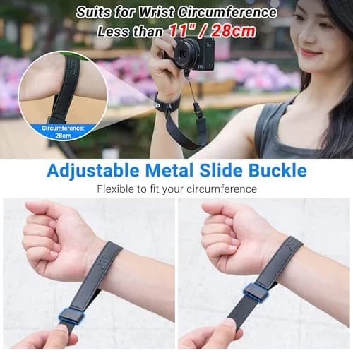 Kiorafoto Mini EVO Strap, Adjustable Nylon Camera Hand Wrist Strap Lanyard with 1/4"20 & Quick Release (Black) thumbnail 3