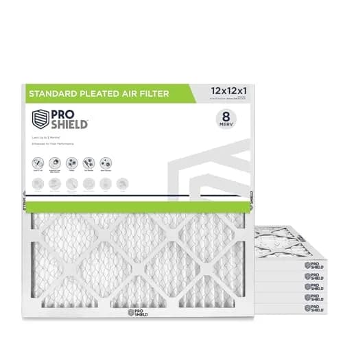 ProShield 12x12x1 MERV 8 HVAC Air Filter | 6 Pack for Indoor Air Quality thumbnail 1