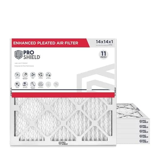 Proshield 14x14x1 MERV 11 Pleated HVAC Air Filter | 6 Pack for Better Indoor Air Quality thumbnail 1