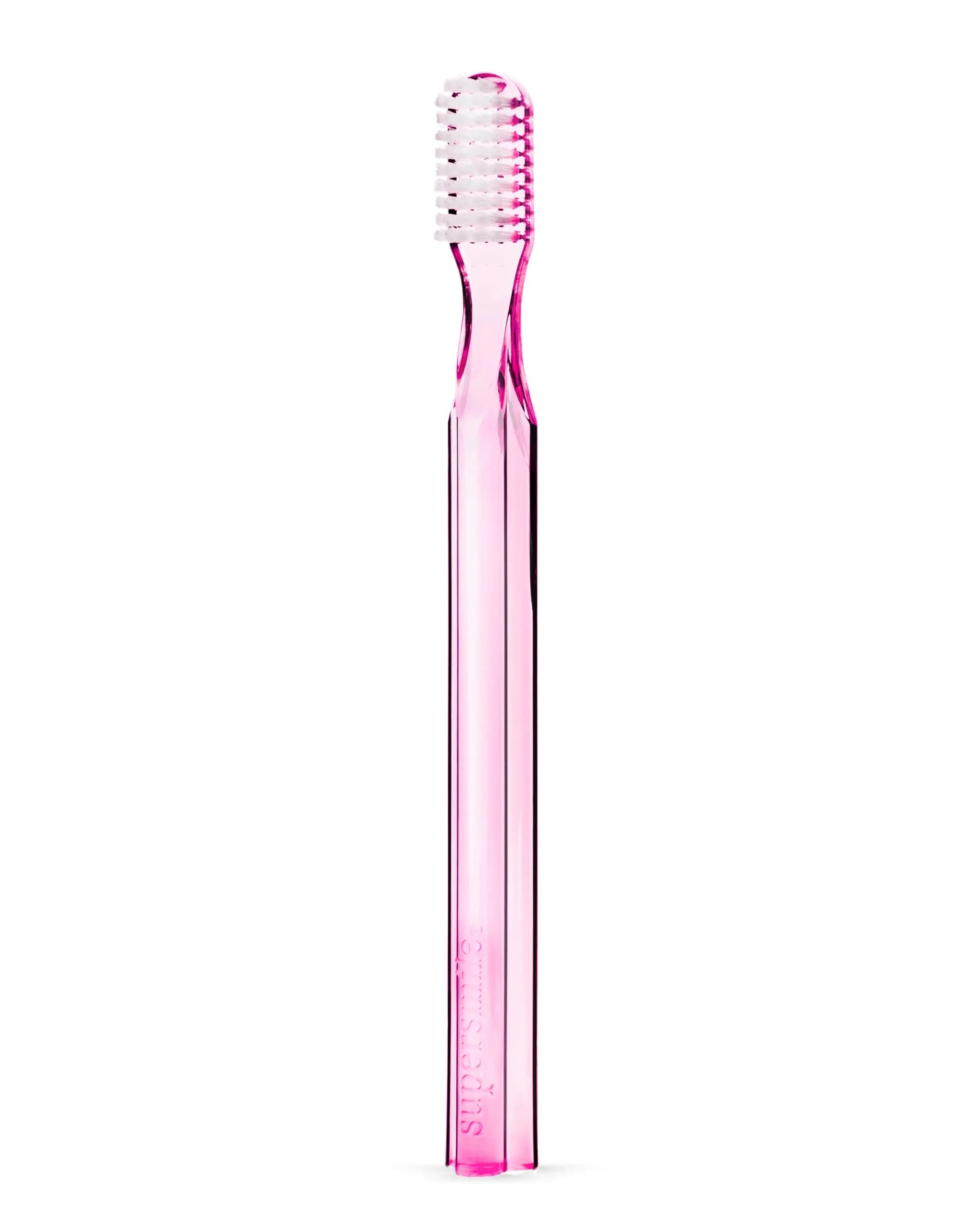 Supersmile New Generation 45° Long Toothbrush, Pink, Soft Bristle | Ergonomic, Dentist Recommended