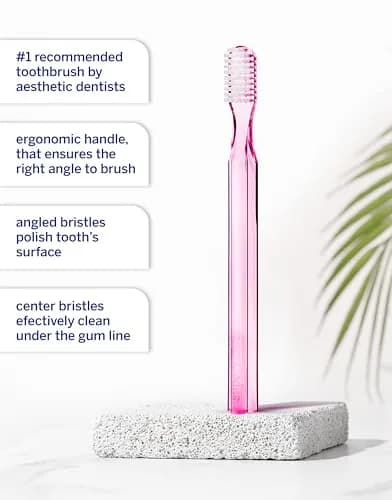 Supersmile New Generation 45° Long Toothbrush, Pink, Soft Bristle | Ergonomic, Dentist Recommended thumbnail 5