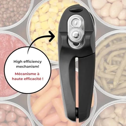 Starfrit MightiCan Can Opener Safe Smooth-Cut Comfort Grip Black | Hygienic & Durable (70-120 chars) thumbnail 3
