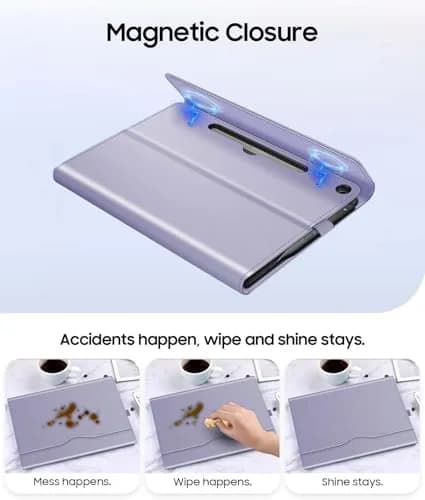Fintie Protective Portfolio Case for Microsoft Surface Pro 12 inch (2025) Lilac Purple | Multi-Angle Stand & Stylus Holder thumbnail 6