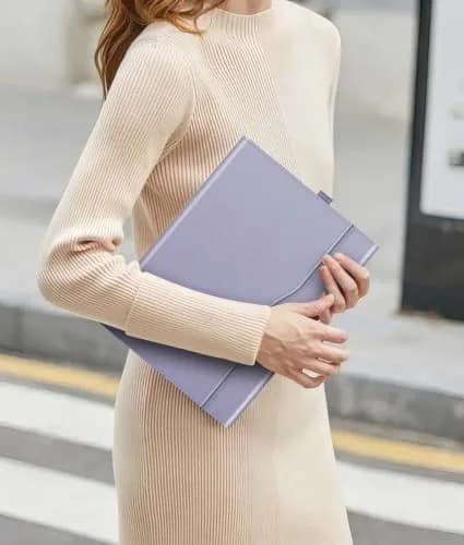 Fintie Protective Portfolio Case for Microsoft Surface Pro 12 inch (2025) Lilac Purple | Multi-Angle Stand & Stylus Holder thumbnail 8