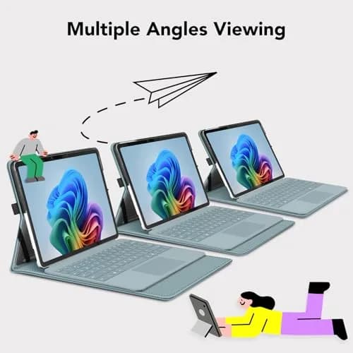 FINTIE Portfolio Case for Microsoft Surface Pro 12 inch 1st Edition (2025) | Multi-Angle Viewing & Premium Synthetic Leather thumbnail 4
