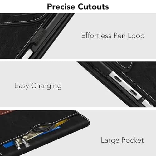 FINTIE Portfolio Case for Microsoft Surface Pro 12 inch 1st Edition (2025) | Multi-Angle Viewing & Premium Synthetic Leather thumbnail 5