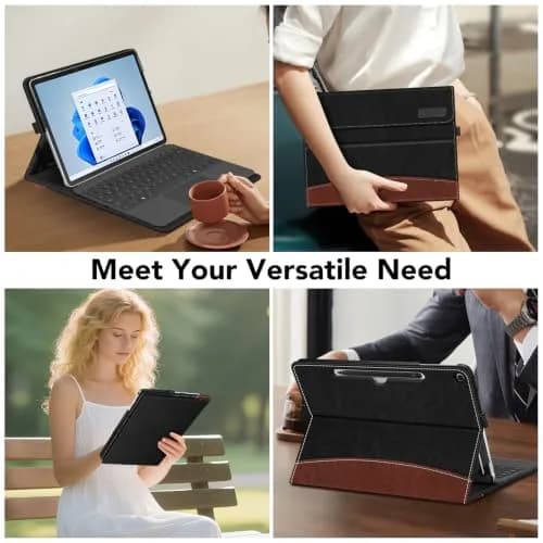 FINTIE Portfolio Case for Microsoft Surface Pro 12 inch 1st Edition (2025) | Multi-Angle Viewing & Premium Synthetic Leather thumbnail 6