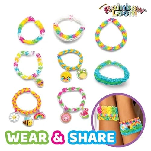 Rainbow Loom Mega Mighty Loom - 2400 Rubber Band Jewelry Craft Kit | Taller Pins for Complex Designs thumbnail 3