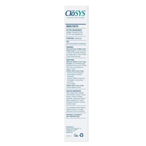 CloSYS SLS Free Toothpaste with Fluoride, 7 Ounce (210ml) 3 Pack | Gentle Mint for Sensitive Teeth & Gums thumbnail 2