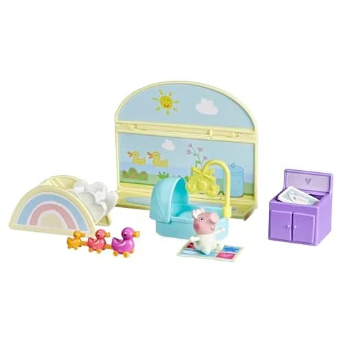 Peppa Pig Evie's Nursery Set with 1 Figure and 7 Accessories | Preschool Toy for Girls and Boys 3+ thumbnail 1