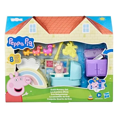 Peppa Pig Evie's Nursery Set with 1 Figure and 7 Accessories | Preschool Toy for Girls and Boys 3+ thumbnail 2