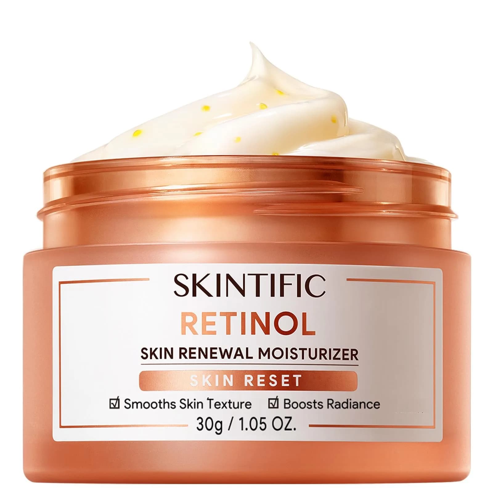SKINTIFIC Retinol Skin Renewal Moisturizer 30g | Night Cream for All Skin Types — 1 Fl Oz