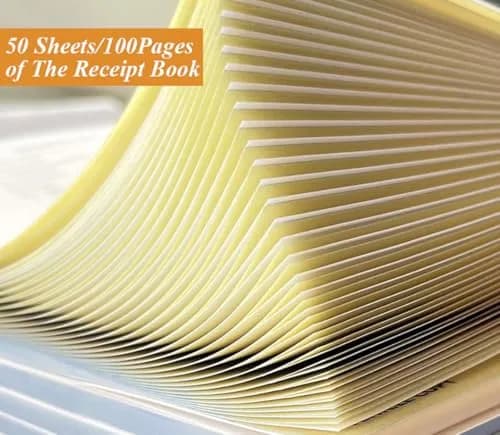 Yaridar 2-Part Carbonless Invoice Receipt Book 5.5" x 8.5" (50 Sets, 100 Sheets) | Consecutive Numbered Order Forms for Small Business thumbnail 4