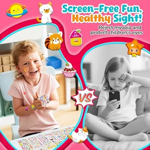 Sinceroduct 3D Puffy Stickers for Kids, 4000+ Designs, Assorted Colors | Non-Toxic & Reusable Craft Decals thumbnail 4