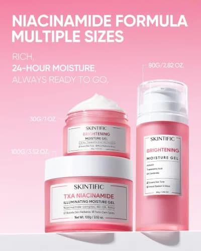 SKINTIFIC Niacinamide Brightening Moisturizer 2.82oz | Hydrates & Supports Radiance thumbnail 7