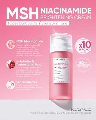 SKINTIFIC Niacinamide Brightening Moisturizer 2.82oz | Hydrates & Supports Radiance thumbnail 2