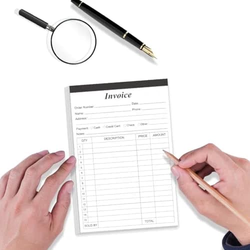 Yaridar Invoice Receipt Book 5.5" x 8.5" 2-Pack | Carbonless Small Business thumbnail 6