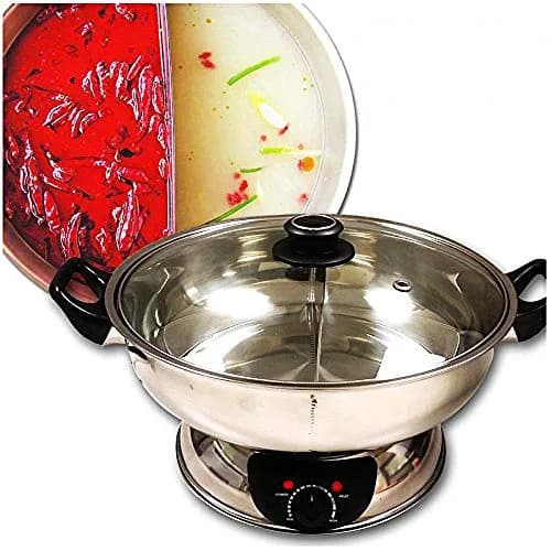 Sonya 5 Electric Dual-Sided Hot pot 30cm | Stainless Steel Shabu Shabu for Family & Entertaining thumbnail 1