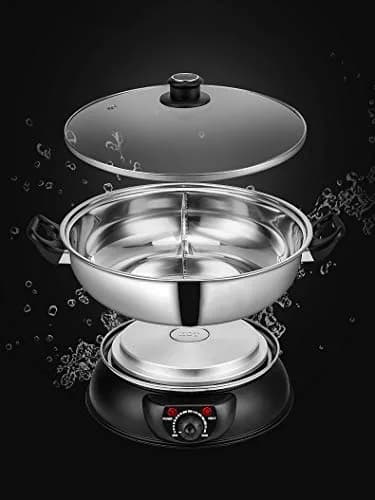 Sonya 5 Electric Dual-Sided Hot pot 30cm | Stainless Steel Shabu Shabu for Family & Entertaining thumbnail 4