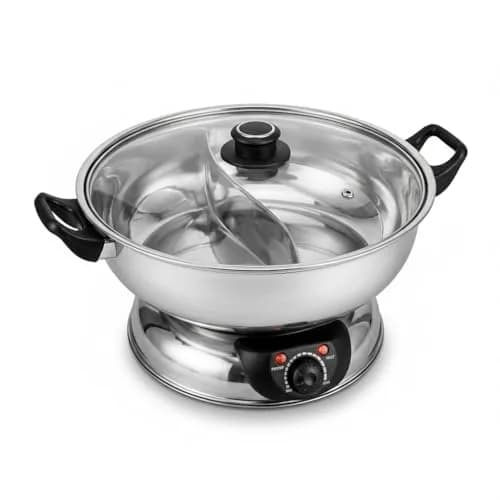 Sonya 5 Electric Dual-Sided Hot pot 30cm | Stainless Steel Shabu Shabu for Family & Entertaining thumbnail 2