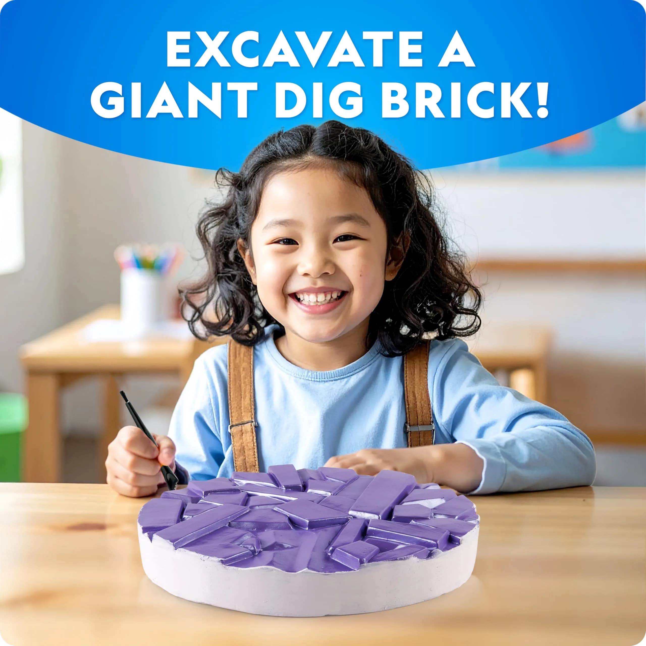 National Geographic Gigantic Gemstone Dig Kit with 100 Real Gems | STEM Learning Toy for Kids - view 6