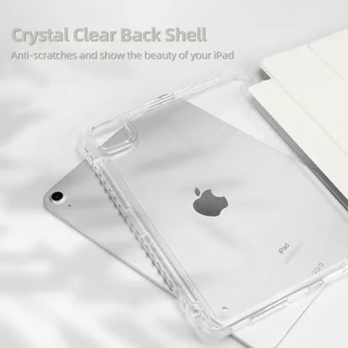 MOROCK Slim Case for iPad Air 13 Inch M4/M3/M2 & iPad Pro 12.9 Inch 6th/5th Gen. with Pencil Holder, White thumbnail 3