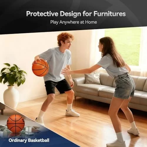 Rzkipdy Silent Basketball Size 5 (27.5") | Noise-Free Indoor Training for All Ages thumbnail 2