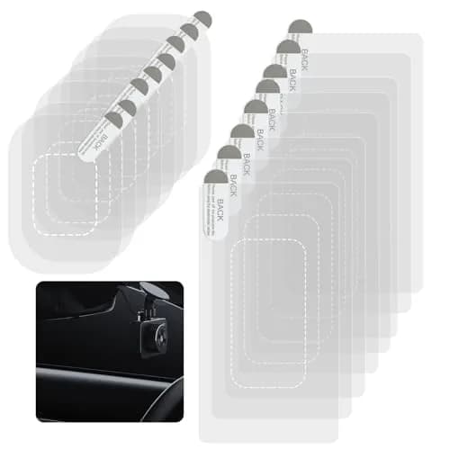 GUGUMO 16-Pack Dash Cam Windshield Sticker Kit with 2 Sizes | Static Cling for Secure HUD Mounting thumbnail 1