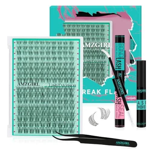 AMZGIRL Natural Lash Clusters Kit, Waterproof&Soft, DIY Lash Extension Kit thumbnail 1