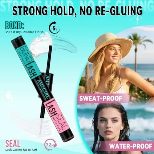 AMZGIRL Natural Lash Clusters Kit, Waterproof&Soft, DIY Lash Extension Kit thumbnail 5