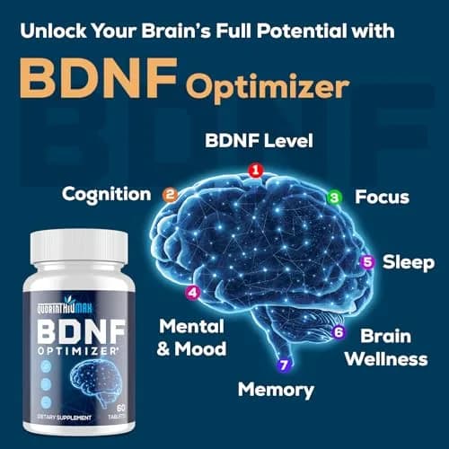 Quorinthiumax Nootropic Brain Supplement 60 Tablets | Organic Lion's Mane & BDNF Optimizer for Memory & Focus thumbnail 4