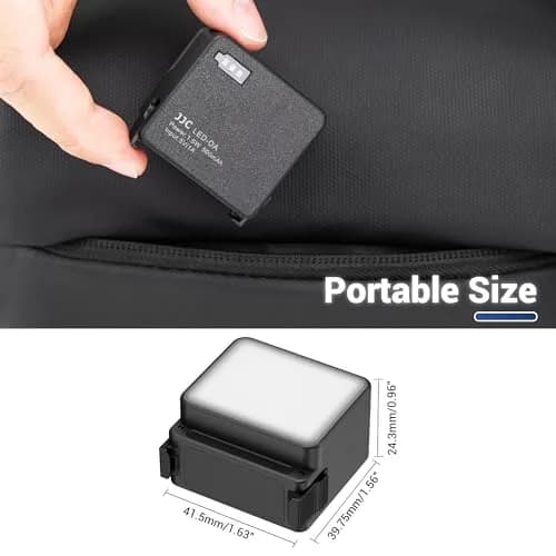 JJC Magnetic LED Light for DJI Osmo Action 5Pro 4 3 | Waterproof, SOS Mode, Rechargeable thumbnail 8