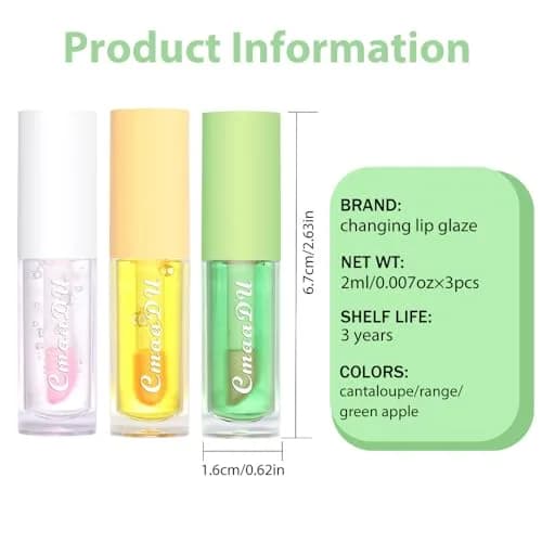 BINGBRUSH Fruity Color Changing Lip Gloss 3 Pack | Longlasting, Hydrating Lip Oil for Girls (1 Count) thumbnail 6