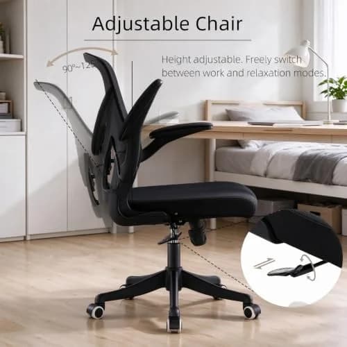 SICHY AGE Ergonomic Office Desk Chair High Back Mesh | Adjustable Lumbar & Flip-Up Armrests thumbnail 4