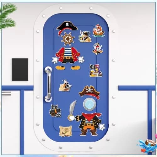HemerVows 19 Pcs Pirate Dress-Up Cruise Door Magnets | Waterproof & Reusable thumbnail 7