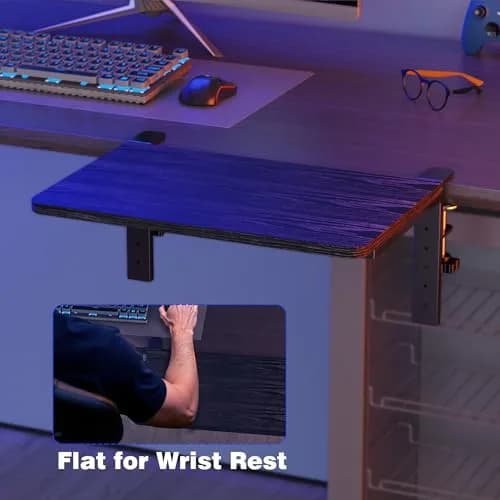 ART-GIFTREE Clamp-On Desk Shelf 15-inch Black | Heavy Duty Monitor Riser with Arm Support thumbnail 7