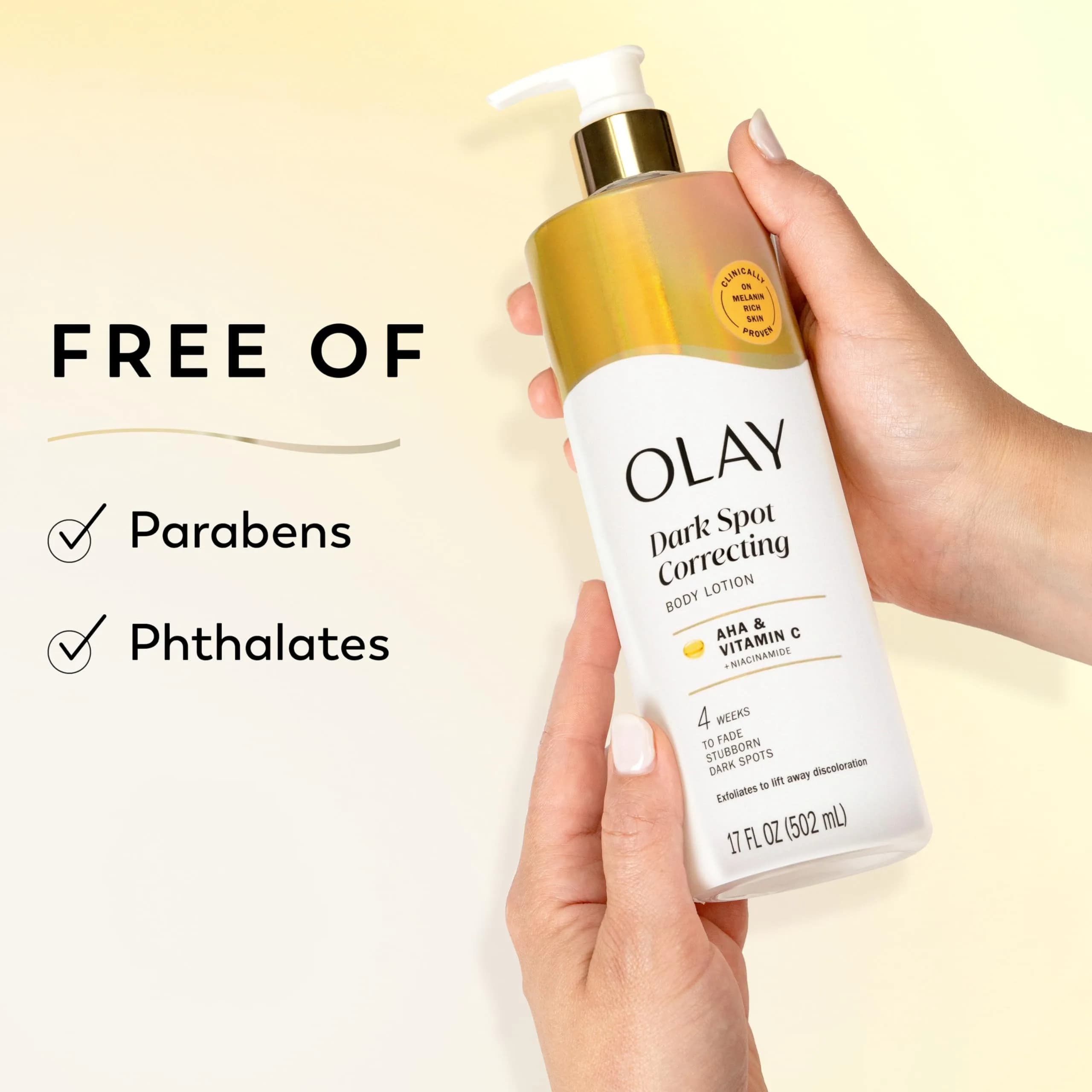 Olay Tone Enhancing Body Lotion with AHA Serum 502ml (17 fl oz) | Fades Dark Spots & Hydrates - view 7